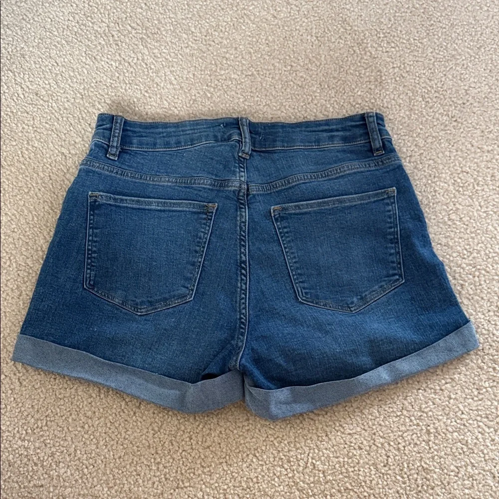 High Rise Denim Short